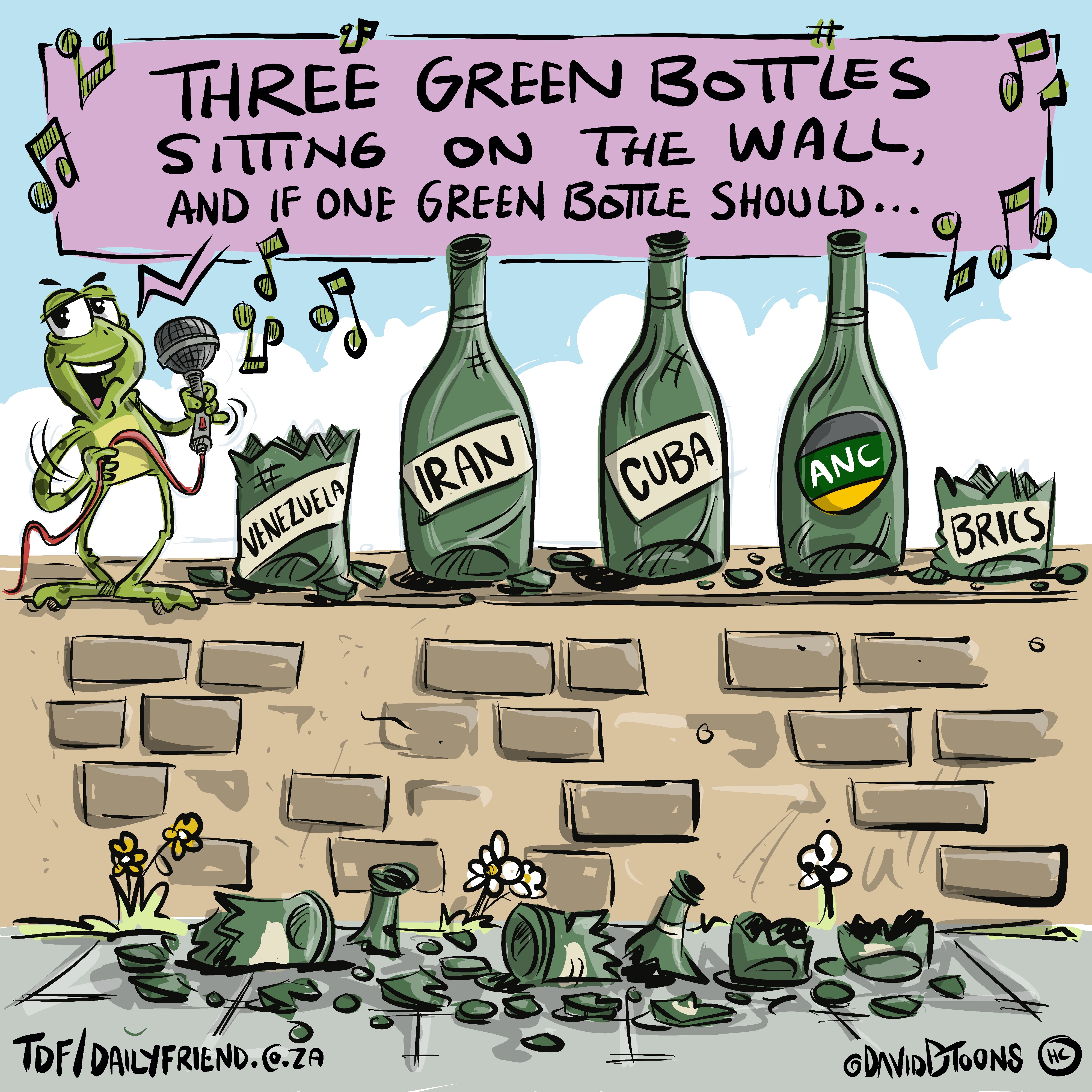 Three Green Bottles