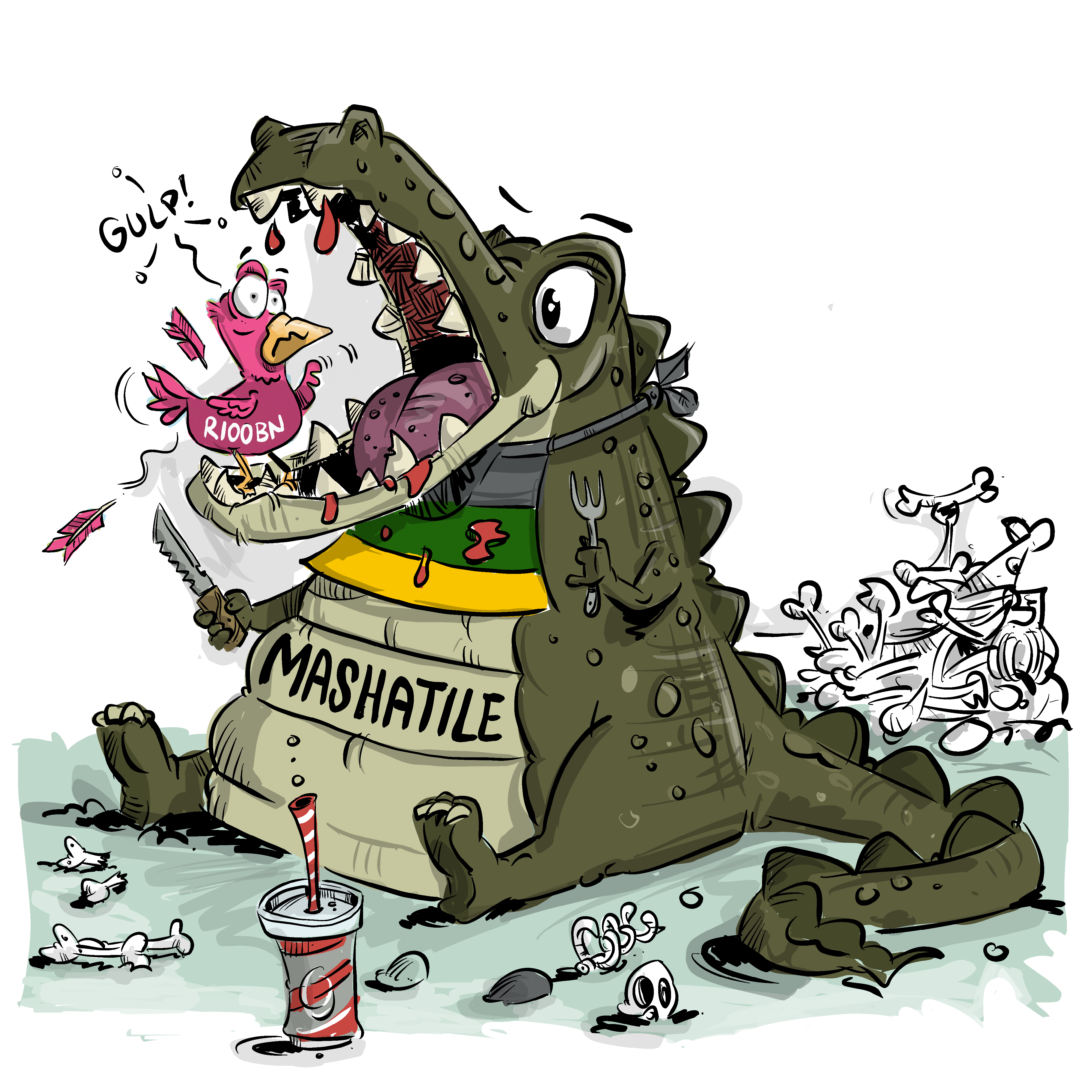 Crocodile political cartoon by David D Toons